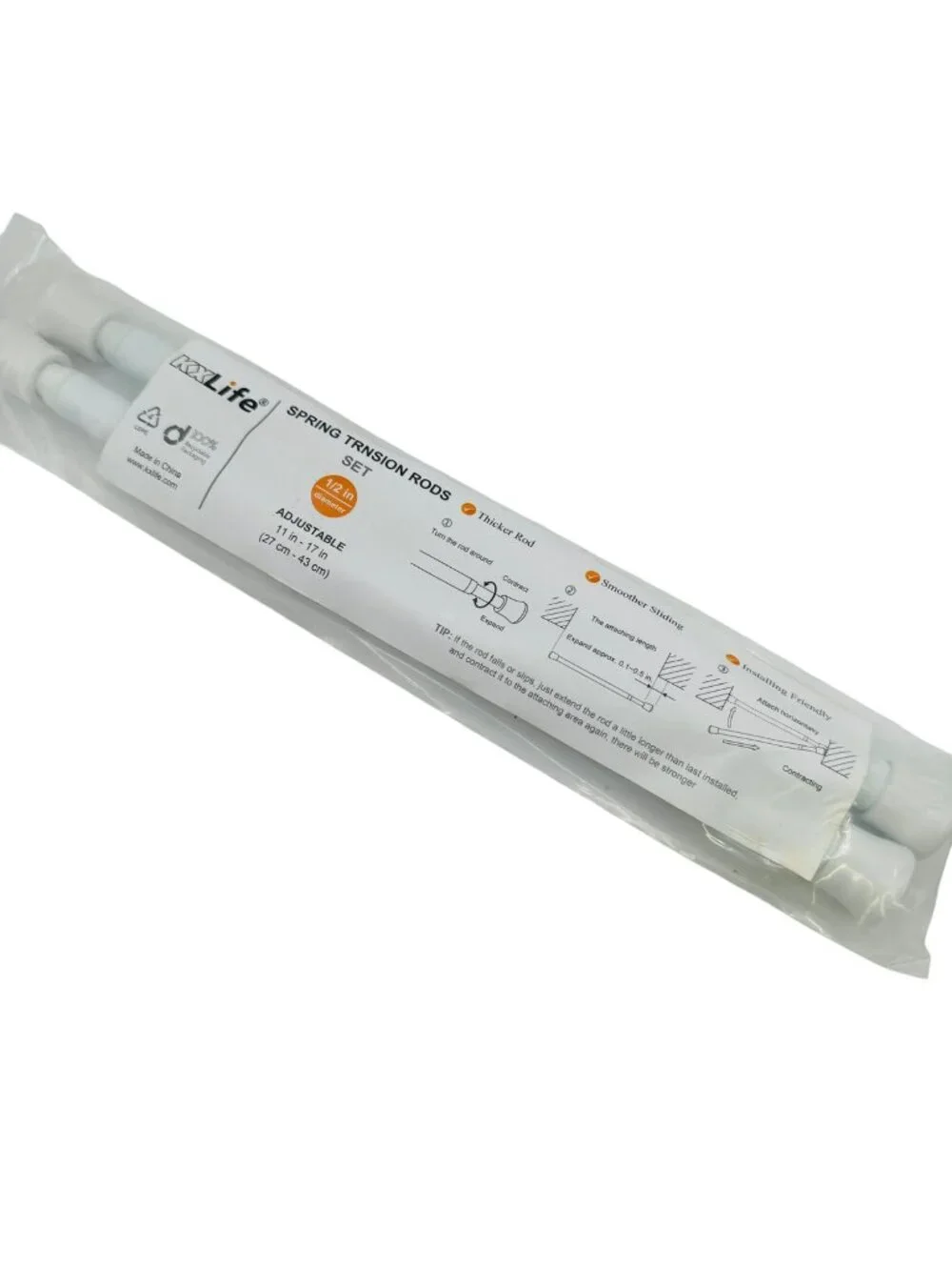 kx life spring trnsion rod set, adjustable